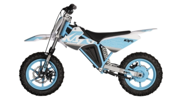 Kayo Dirtbike Elektro KMB Lithium 48 V / 7,8 Ah Kindermotocross Narbenmotor Lithium Power Modell Captain Amerika verfügbar